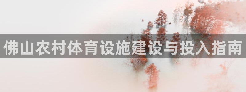意昂3娱乐是那个系列的台子：佛山农村体育设施建设与投