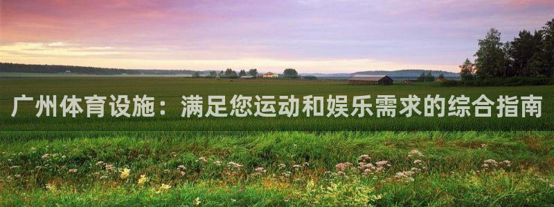 意昂体育3招商：广州体育设施：满足您运动和娱乐需求的