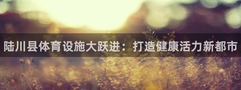 意昂体育3：陆川县体育设施大跃进：打造健康活力新都市