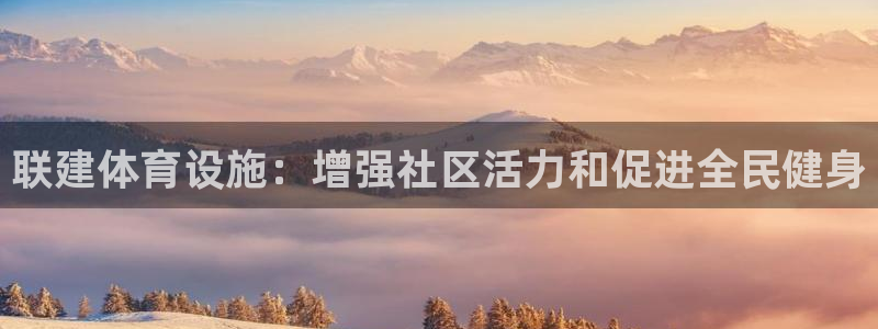 意昂3集团：联建体育设施：增强社区活力和促进全民健身