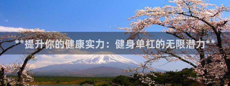 意昂3五金厂：**提升你的健康实力：健身单杠的无限潜