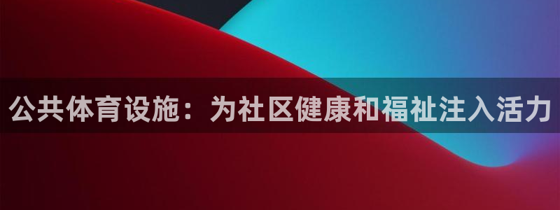 意昂体育3开户：公共体育设施：为社区健康和福祉注入活