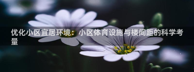意昂体育3开户：优化小区宜居环境：小区体育设施与楼间